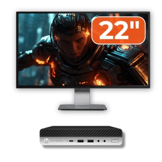 Πακέτο Υπολογιστή HP ProDesk 400 G5 Mini PC i5-9500T 8GB 256GB Οθόνη 22