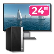 Πακέτο Υπολογιστή HP ProDesk 400 G6 MT, Intel i5-9500, 8GB RAM, 256GB SSD, Οθόνη 24
