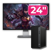 Pachet Calculator HP ProDesk 400 G7 MT, Intel Core i5-10500, 8GB, 256GB SSD, Monitor 24
