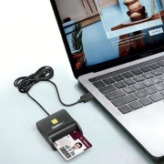 Cititor electronic OptimX Pro-SCR305 USB 2.0 - Compatibil cu Windows, Linux, Mac OS Cititor electronic OptimX Pro-SCR305 USB 2.0 - Compatibil cu Windows, Linux, Mac OS