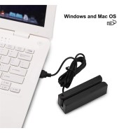 OptimX Pro-MS580 Magnetic Card Reader, USB 2.0, compatible with Windows and Mac OS