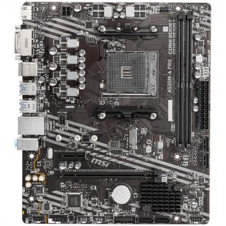 MSI A520M-A PRO Placa de bază AM4 m-ATX 64GB DDR4 MSI A520M-A PRO Placa de bază AM4 m-ATX 64GB DDR4