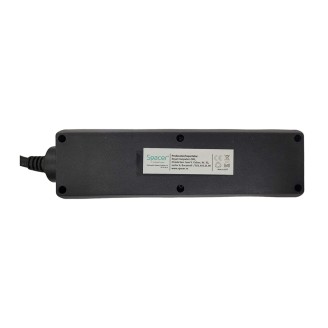 Alargador Spacer PP-3-15, 3 Tomas Schuko, 1.5m, 16A, Negro