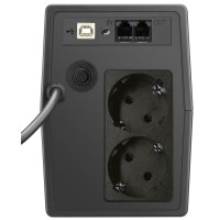 UPS Spacer Line Interactive 600VA/360W cu LCD și AVR - Protecție Avansată