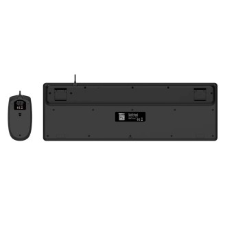 OptimX Pro KM500 Kit Tastatură + Mouse, Slim, Negru, USB