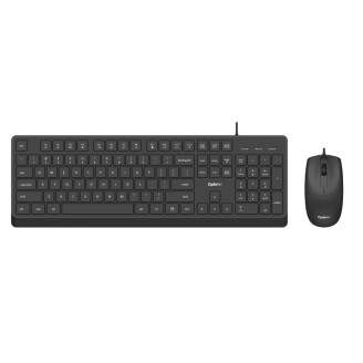 OptimX Pro KM500 Kit Tastatură + Mouse, Slim, Negru, USB