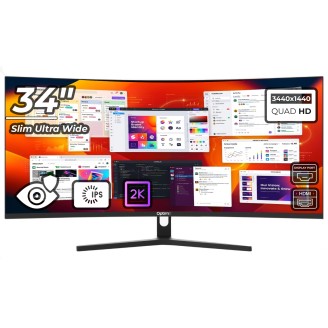 Monitor LED Office Pro Curbat 34 inch OptimX MT34J-1 Ultra Wide 2K