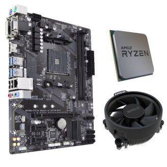 Gigabyte GA-A320M-S2H - Placă de bază mATX cu Ryzen 3 3200G