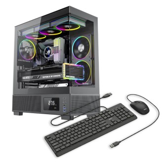 OptimX KIAN Dominion - Desktop PC Gaming cu Intel i7, 16GB RAM, 480GB SSD