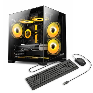 Sistem Desktop PC Gaming OptimX AMBRA Armada i5, 16GB RAM, 480GB SSD