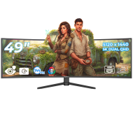 Monitor LED Gaming Curbat 49 inch OptimX MT49j V2, 5K Dual QHD, 144Hz